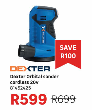 Dexter_Orbital_Sander_Cordless_20V