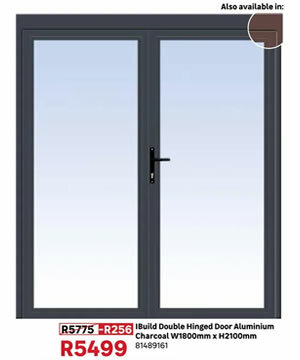 Ibuild_Double_Hinged_Door_Aluminium_Charcoal_W1800mm_x_H2100mm