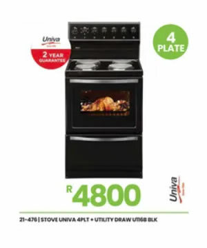UNIVA_4_Plate_Stove_Utility_Draw