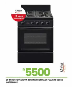 Univa_4_Burner_Gas_Stove_And_Oven