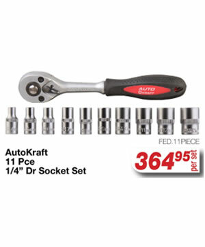 AutoKraft_11_Pce_1_4inch_Dr_Socket_Set