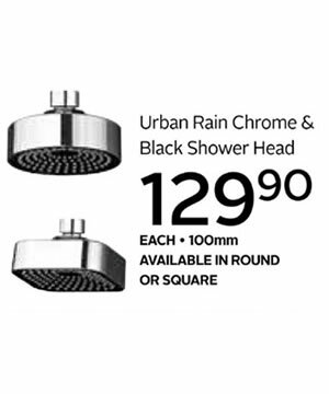Urban_Rain_Chrome_Black_Shower_Head