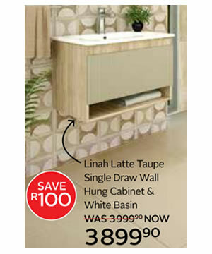 Linah_Latte_Taupe_Single_Draw_Wall_Hung_Cabinet_White_Basin