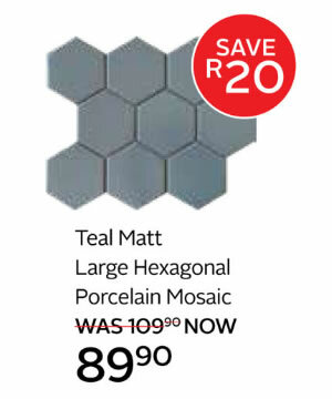 Teal_Matt_Large_Hexagonal_Porcelain_Mosaic